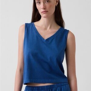GAP Knit Crop Tank Top - size L - NWT